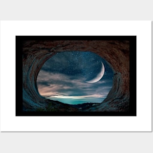 Moon Cave View Posters and Art